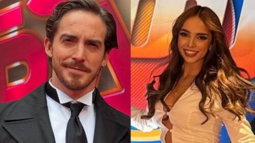 Aristeo Cázares y Alana Lliteras en Televisa