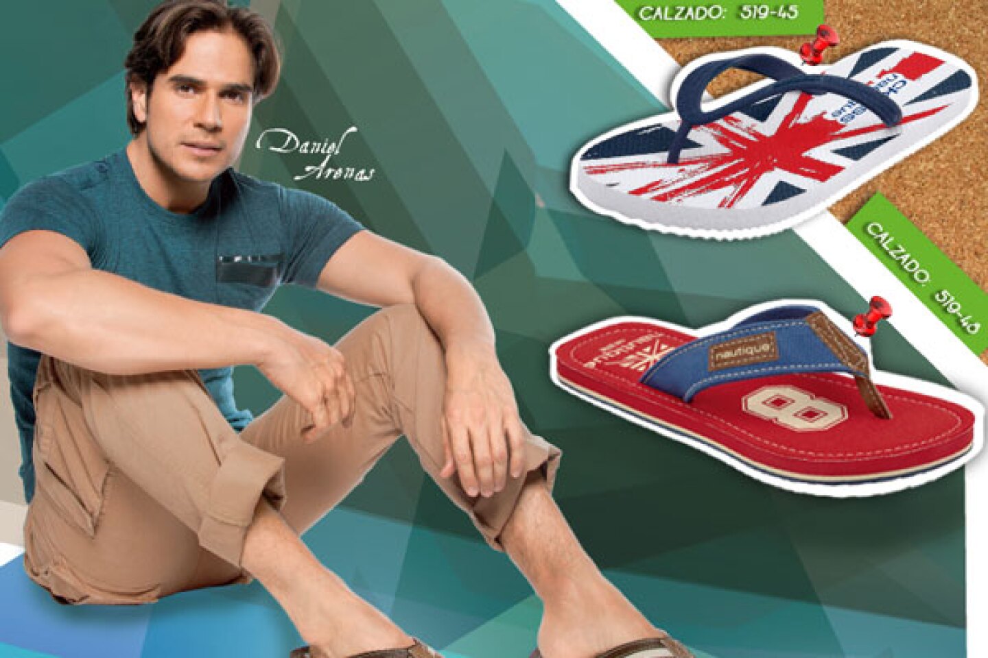 Sandalias para hombre.
