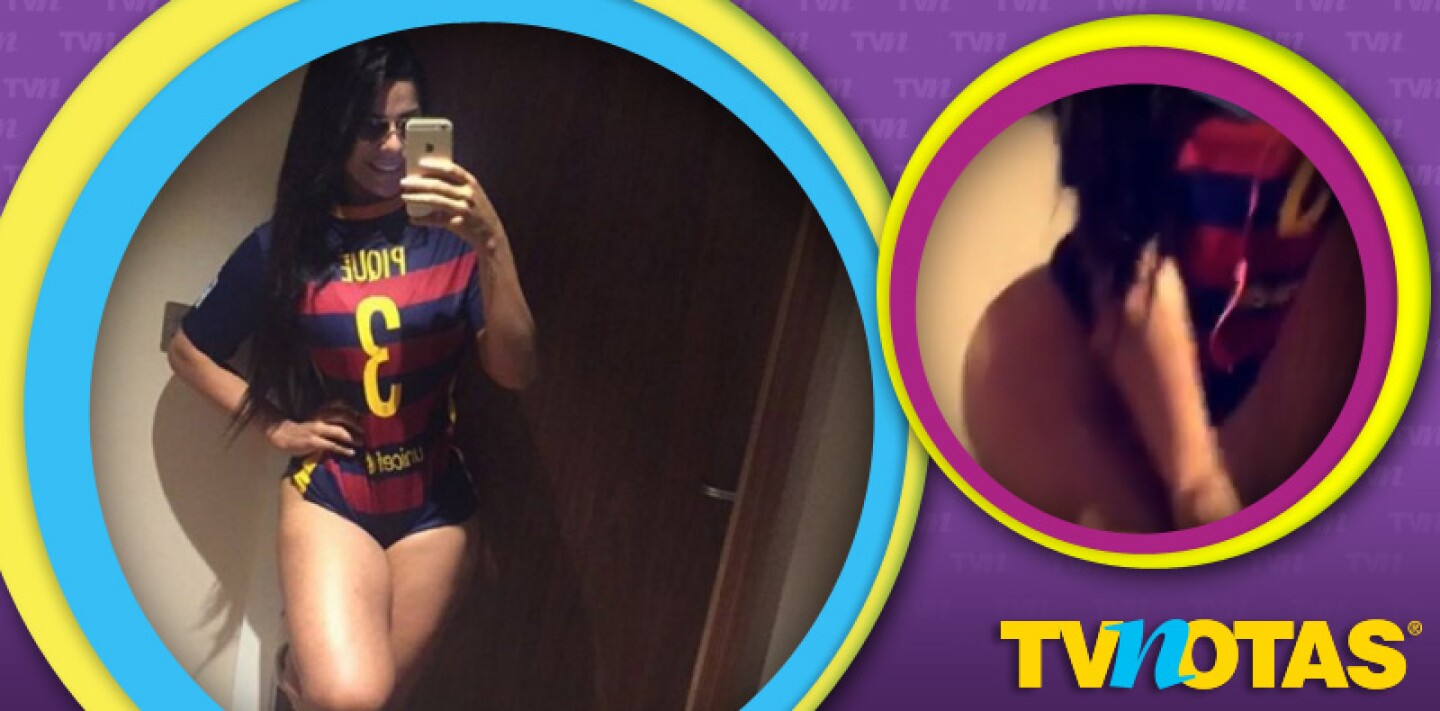Suzy Cortez se excedió en su amor hacia Piqué, y le dedicó un atrevido desnudo; casi la censuran.