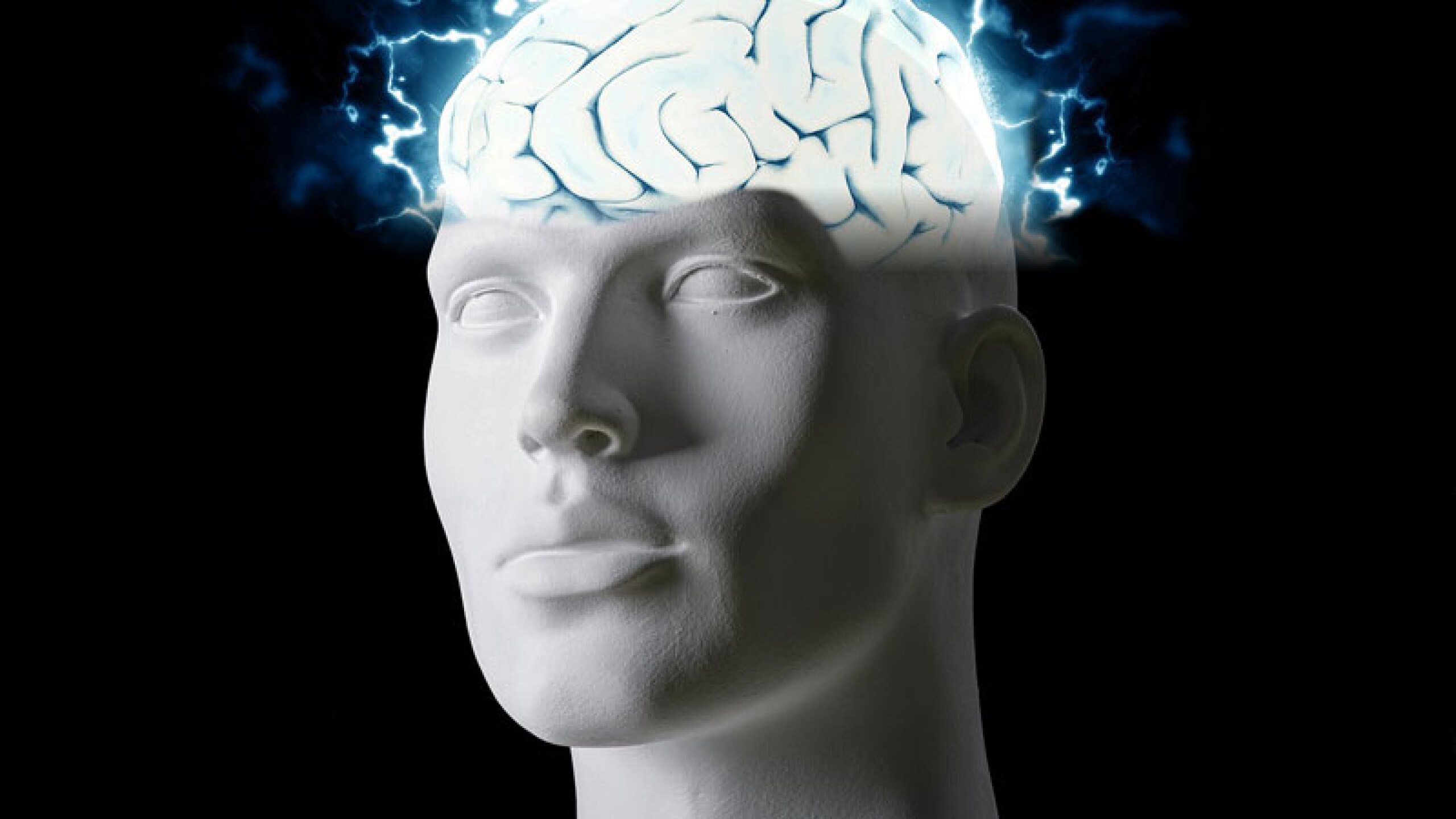 Cerebro activado con energía ilustración