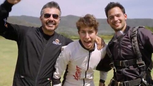 Adrián Uribe, Juanpa Zurita y Emmanuel Palomares.