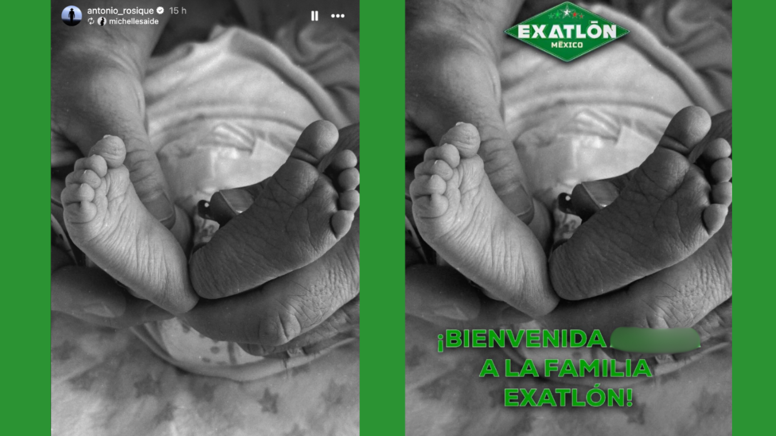 Anuncian nacimiento de la hija de Antonio Rosique y Michelle Saide