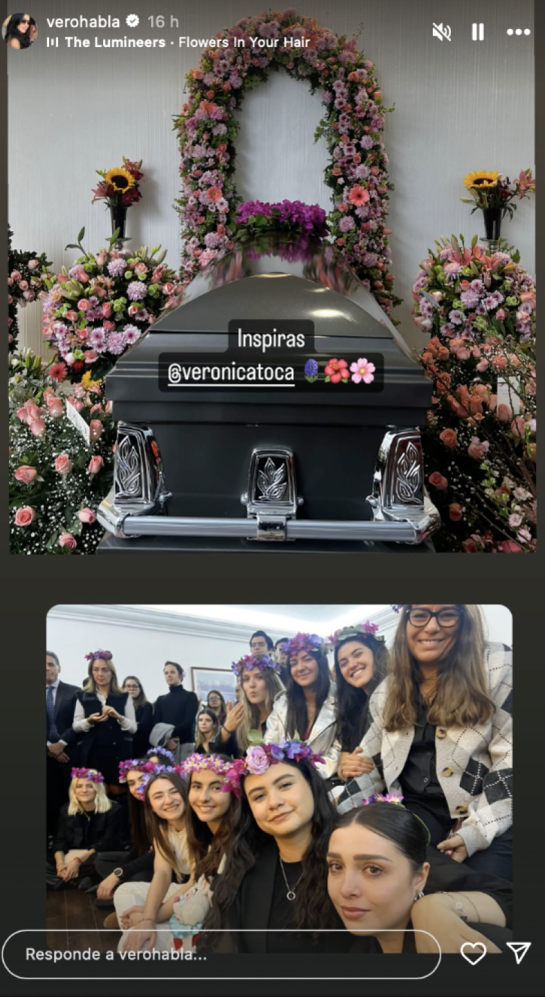 último adiós hija Verónica