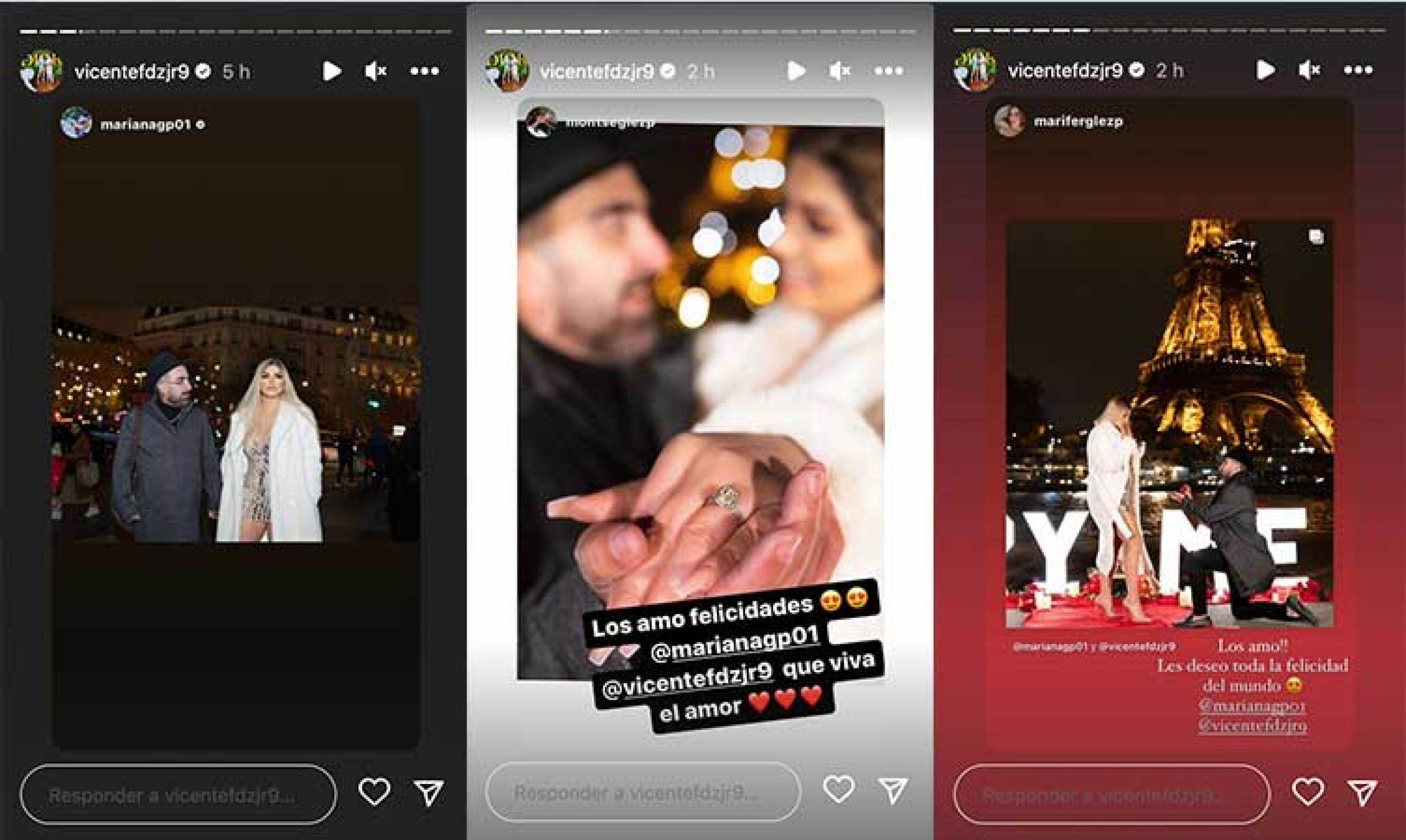 Vicente Fernández Jr. y Mariana González están muy enamorados