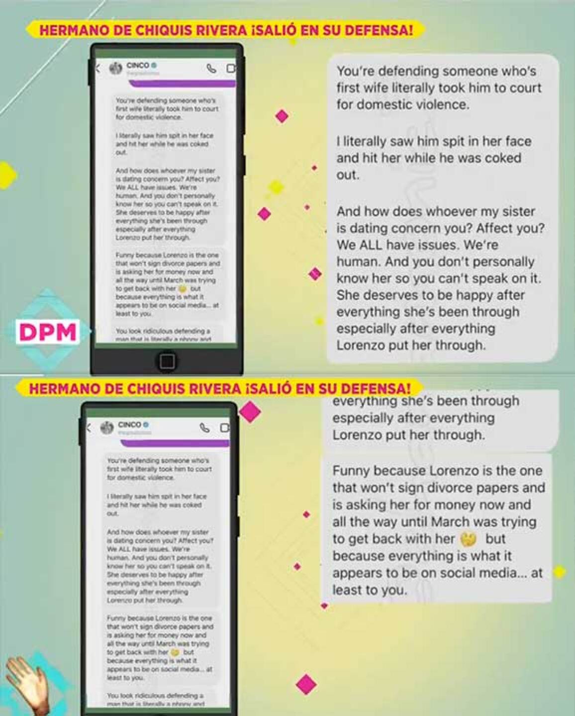 Johnny confiesa malos tratos que habría sufgrido su hermana