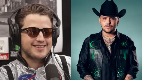 Roberto Martínez y Christian Nodal
