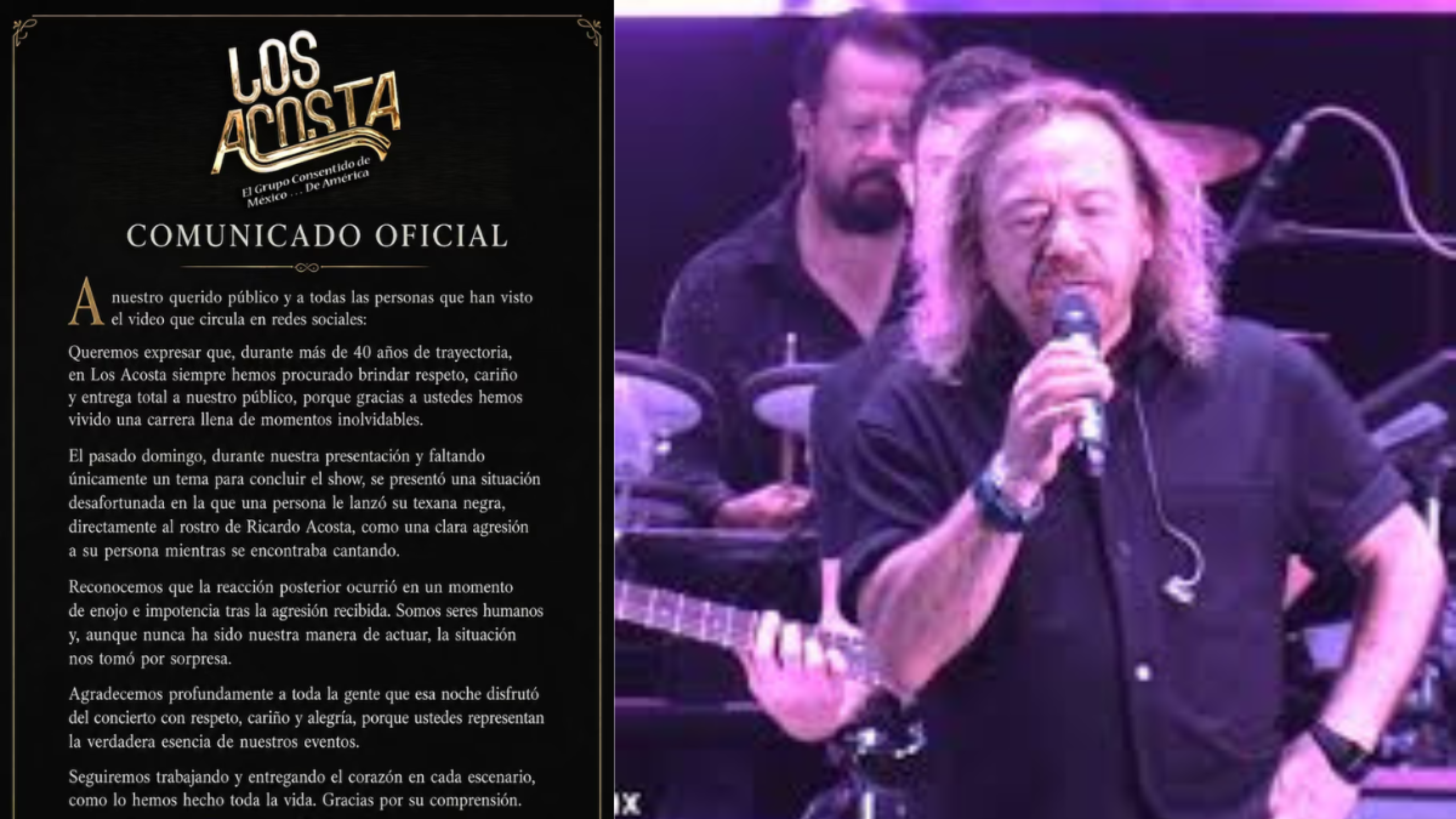 Comunicado de Los Acosta
