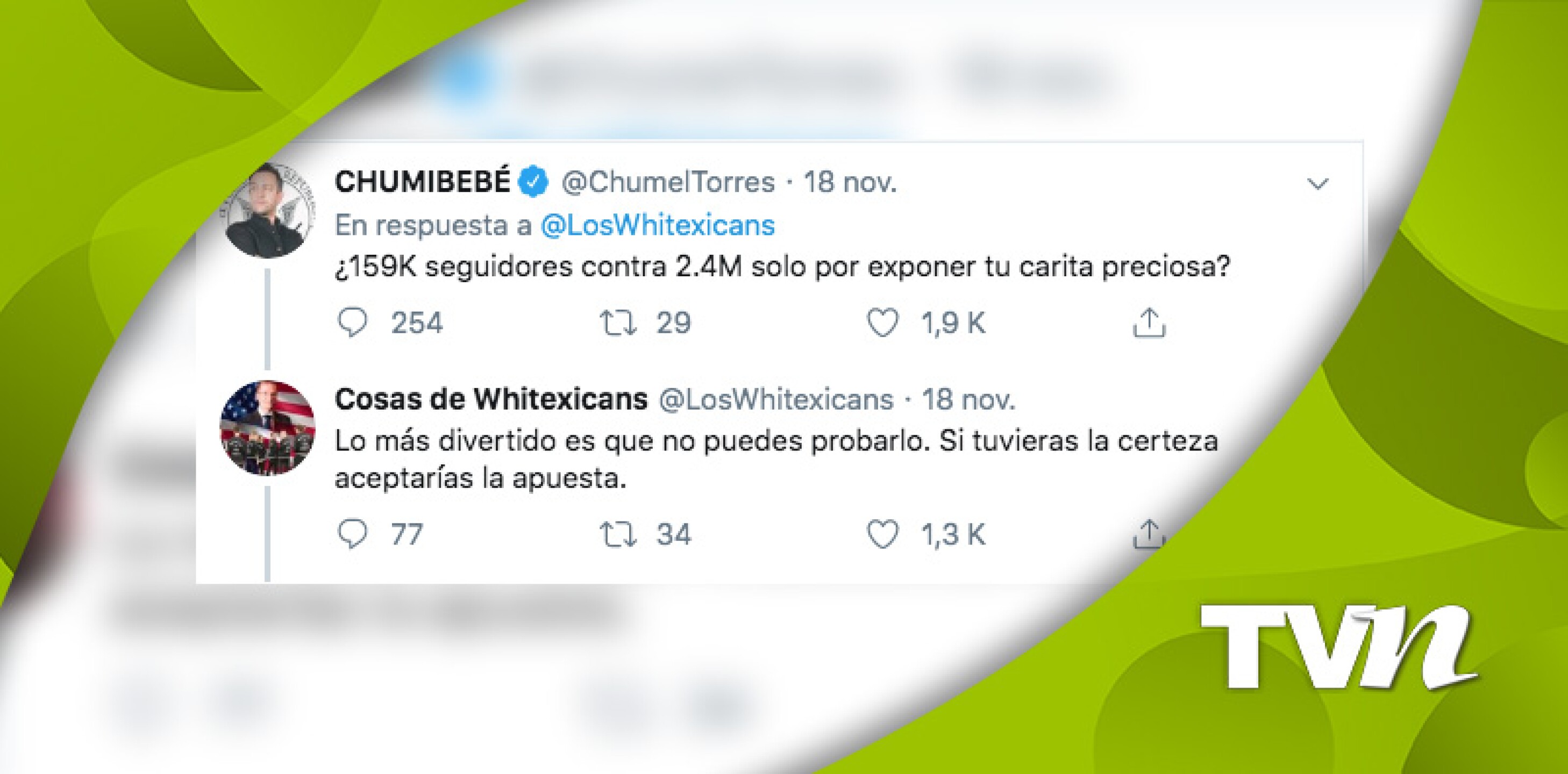 Capturas de pantalla de Twitter: @LosWhitexicans