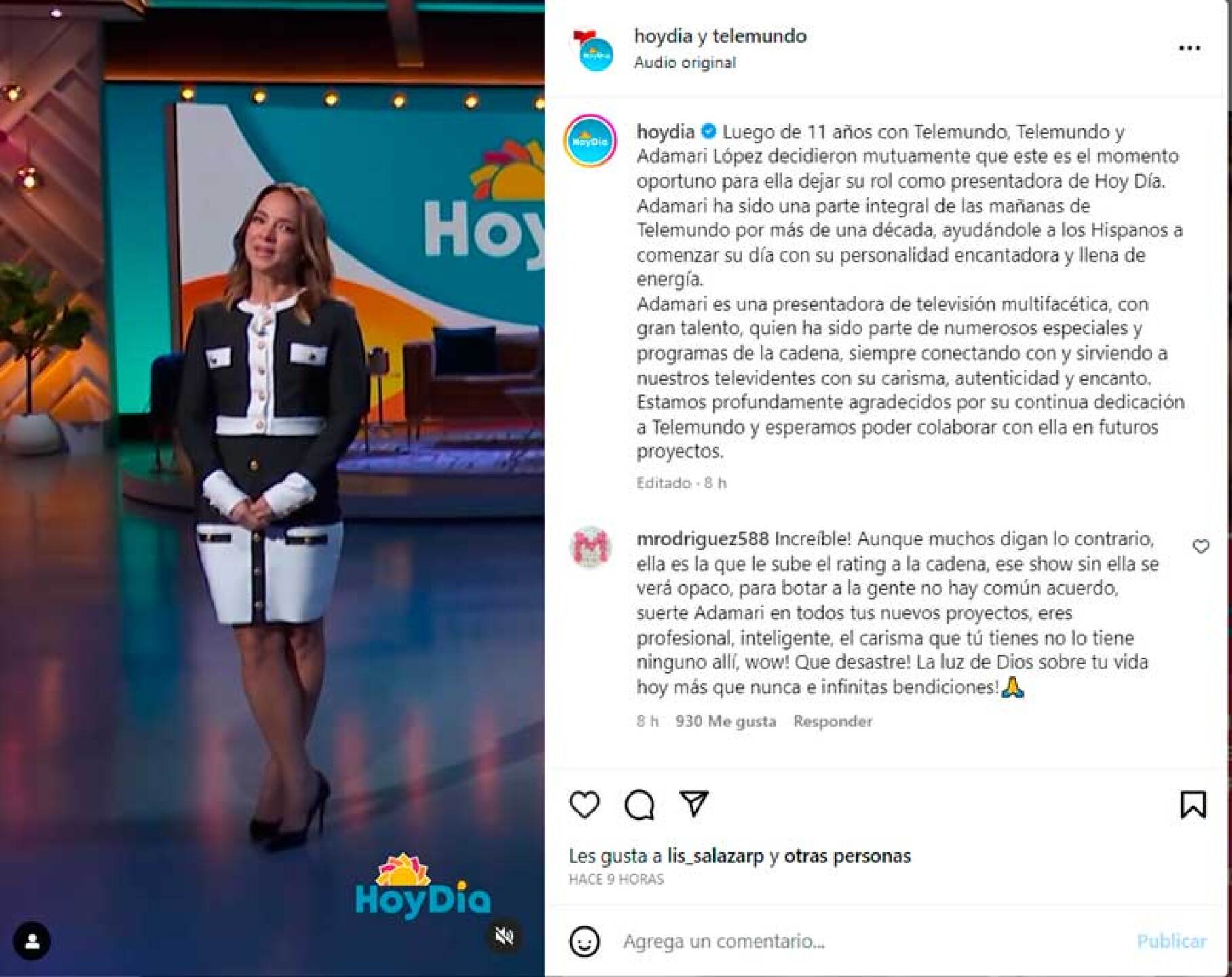 Revelan supuesto sueldazo que ganaba Adamari López en Hoy Día, tras despedirse de Telemundo