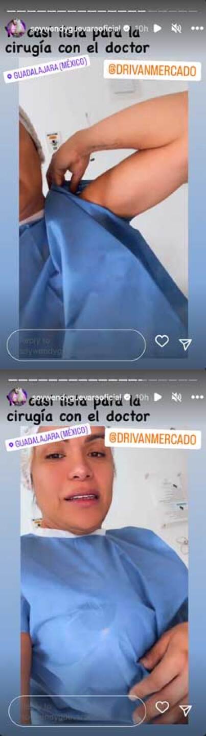 Wendy Guevara ya salió del quirófano
