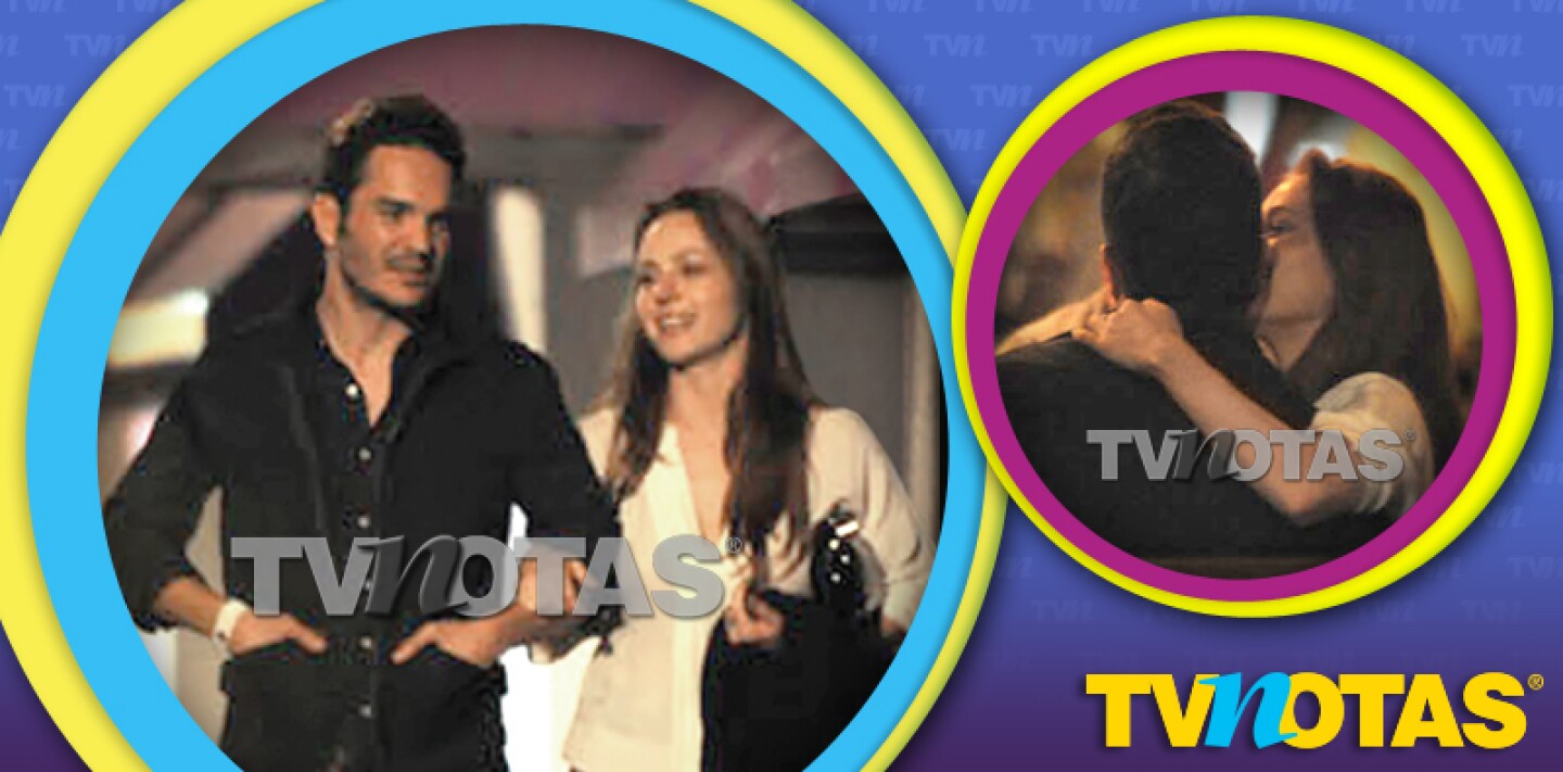 Así captamos a Kuno Becker, muy cariñoso con esta jovencita.