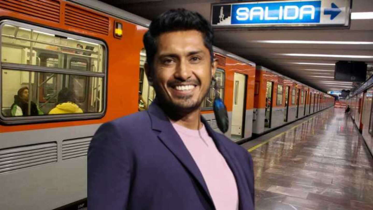 Tenoch Huerta de Wakanda al metro de la CDMX; captan al actor haciendo uso del transporte