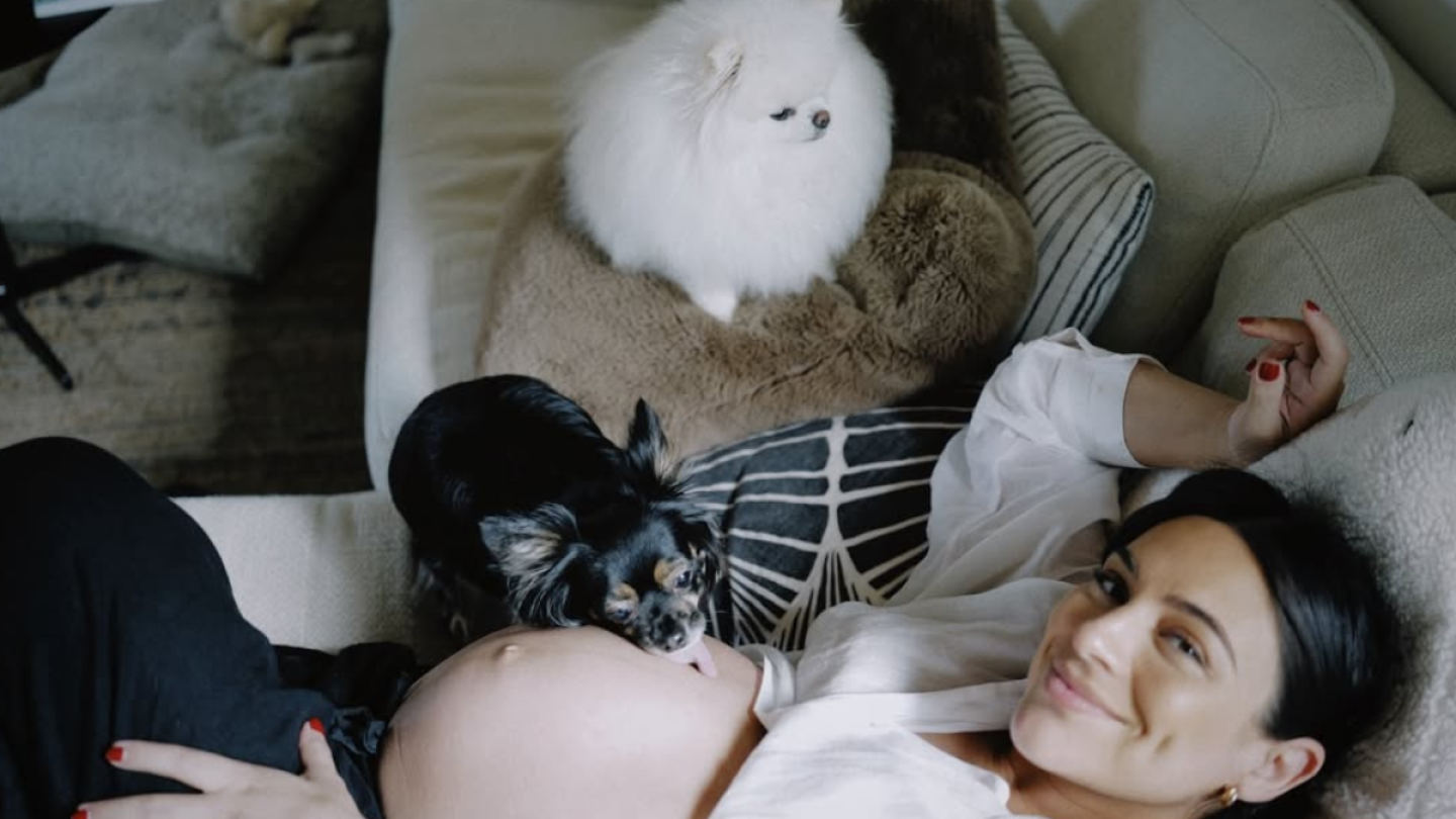 Ana Brenda presenta a su bebé y conmueve con tierno encuentro junto a sus perritas