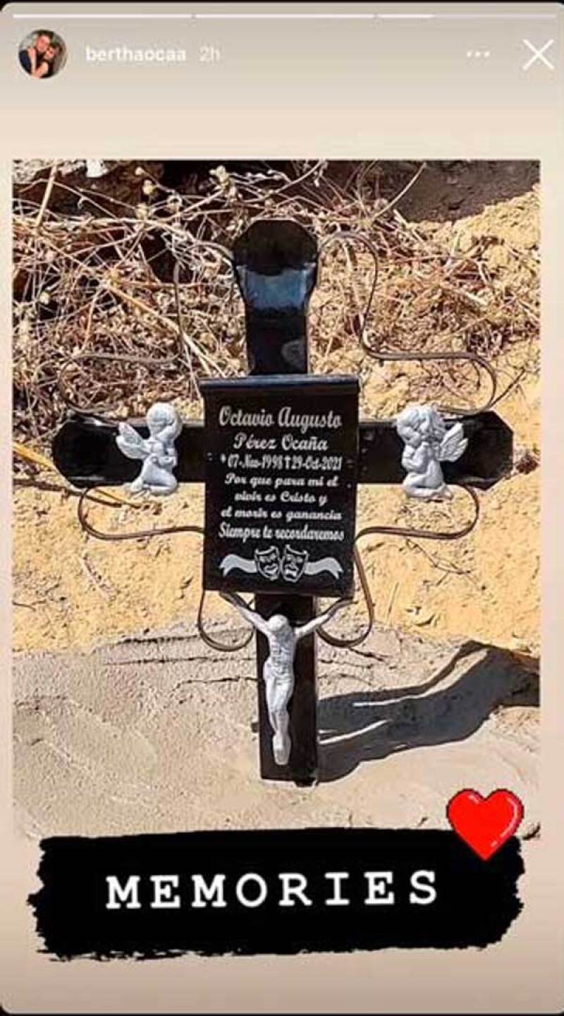 Así lucía la capilla que habían instalado los familiares de Octavio.