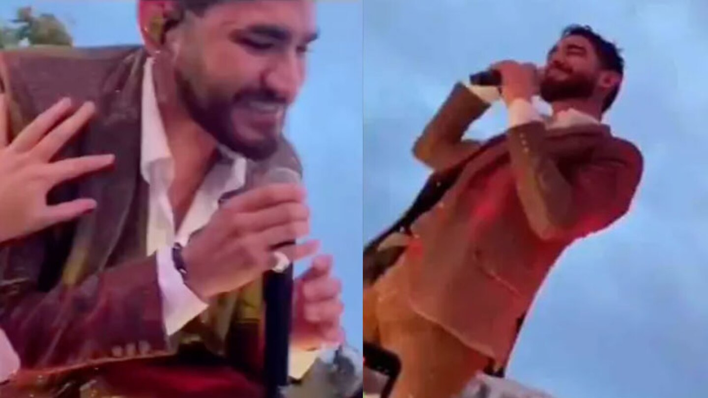 Vocalista de La banda el recodo acoso