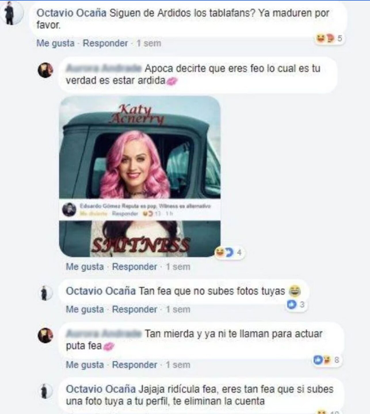 Octavio Ocaña se pelea con una fan en Facebook