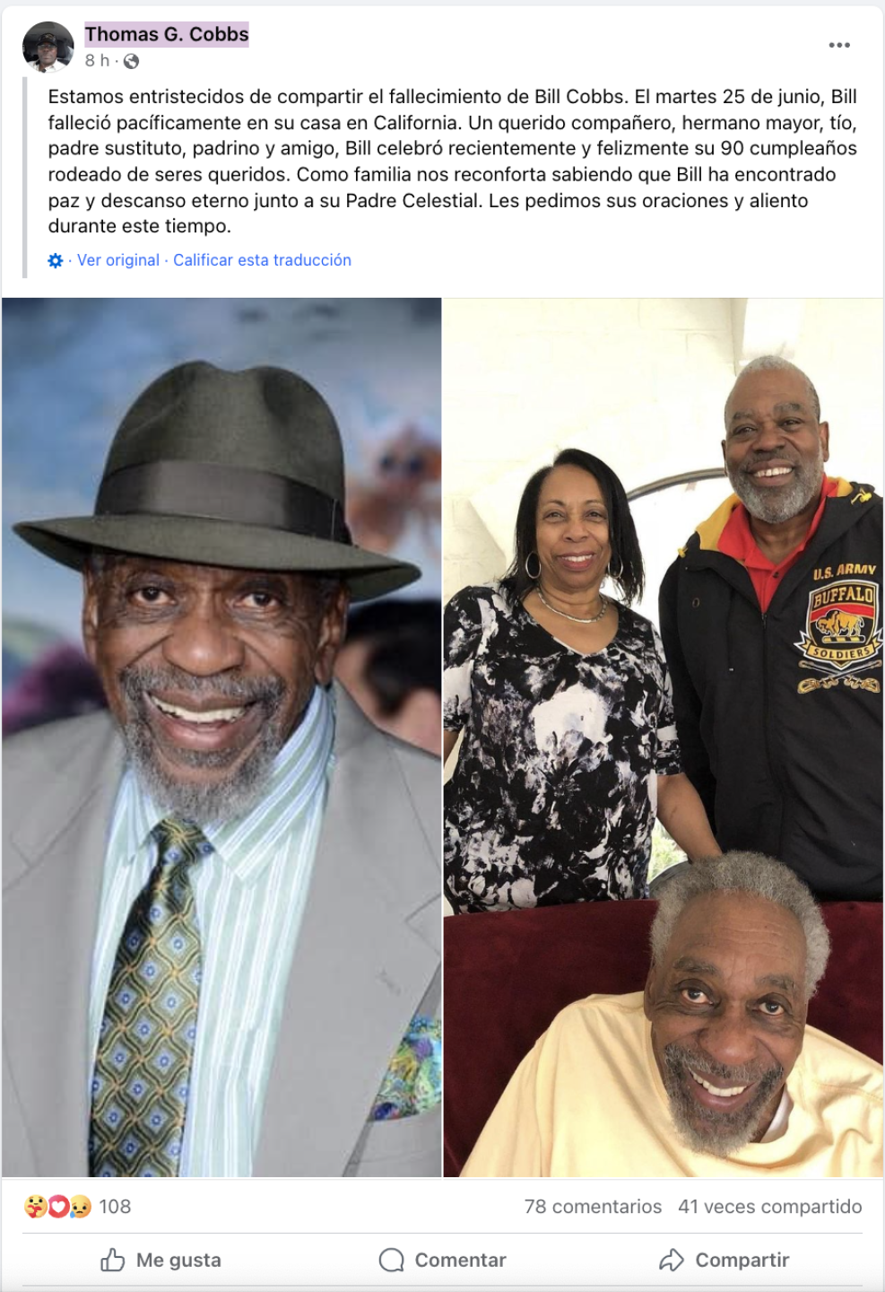 Fallece a los 90 años Bill Cobbs