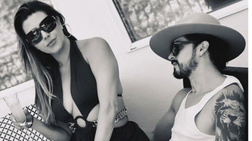 Alicia Machado y Christian Estrada