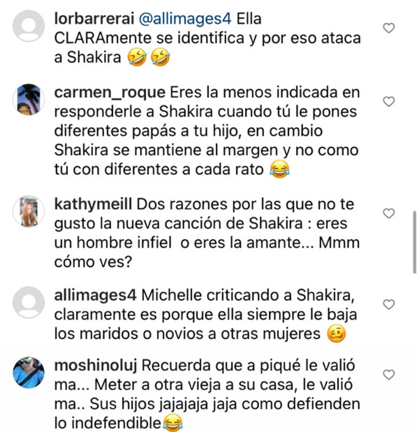 Michelle Renaud critica a Shakira por su canción y le llueven comentarios