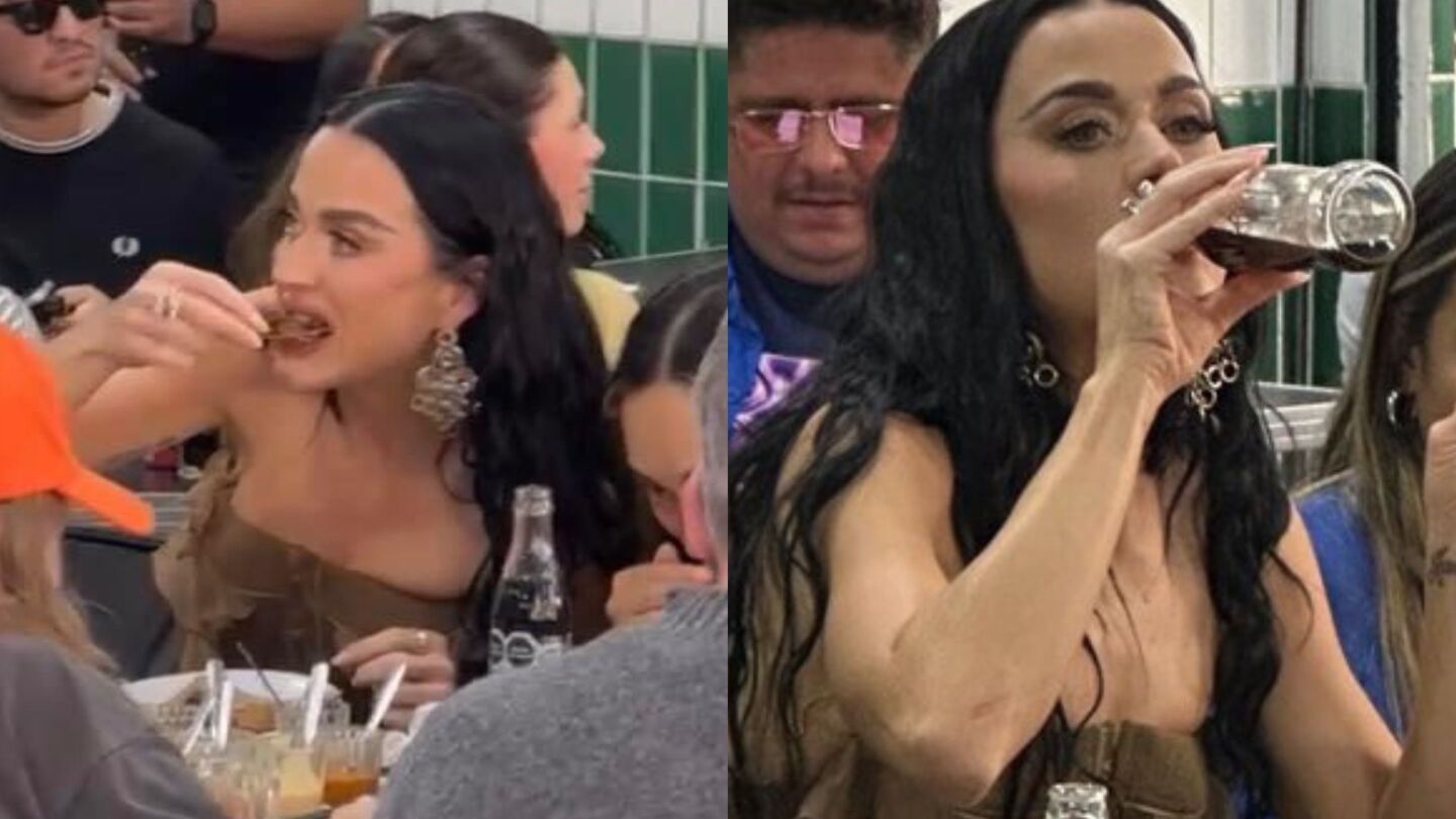 Katy Perry es captada comiendo tacos en CDMx