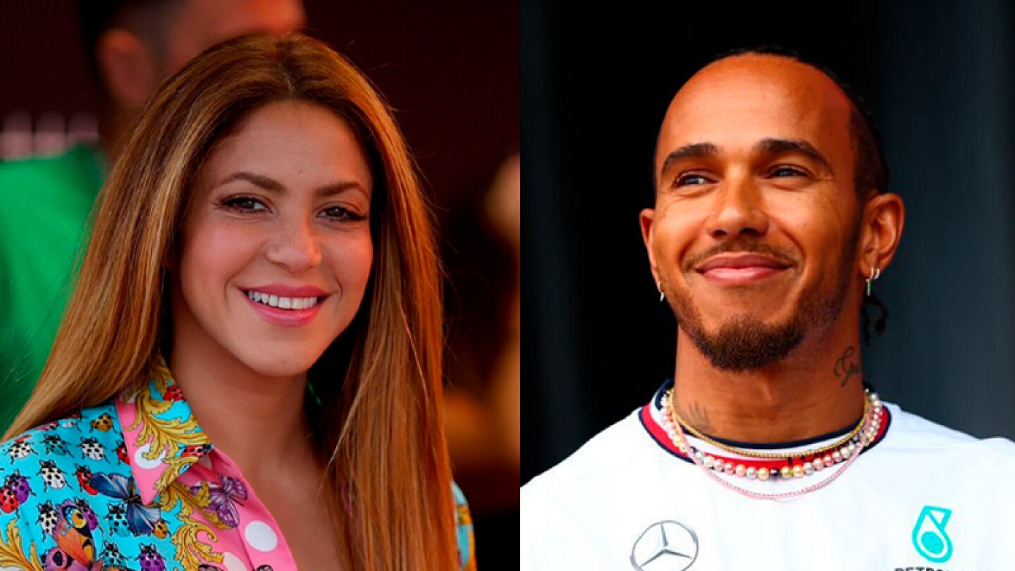 Shakira y Lewis Hamilton enfiestados en Barcelona