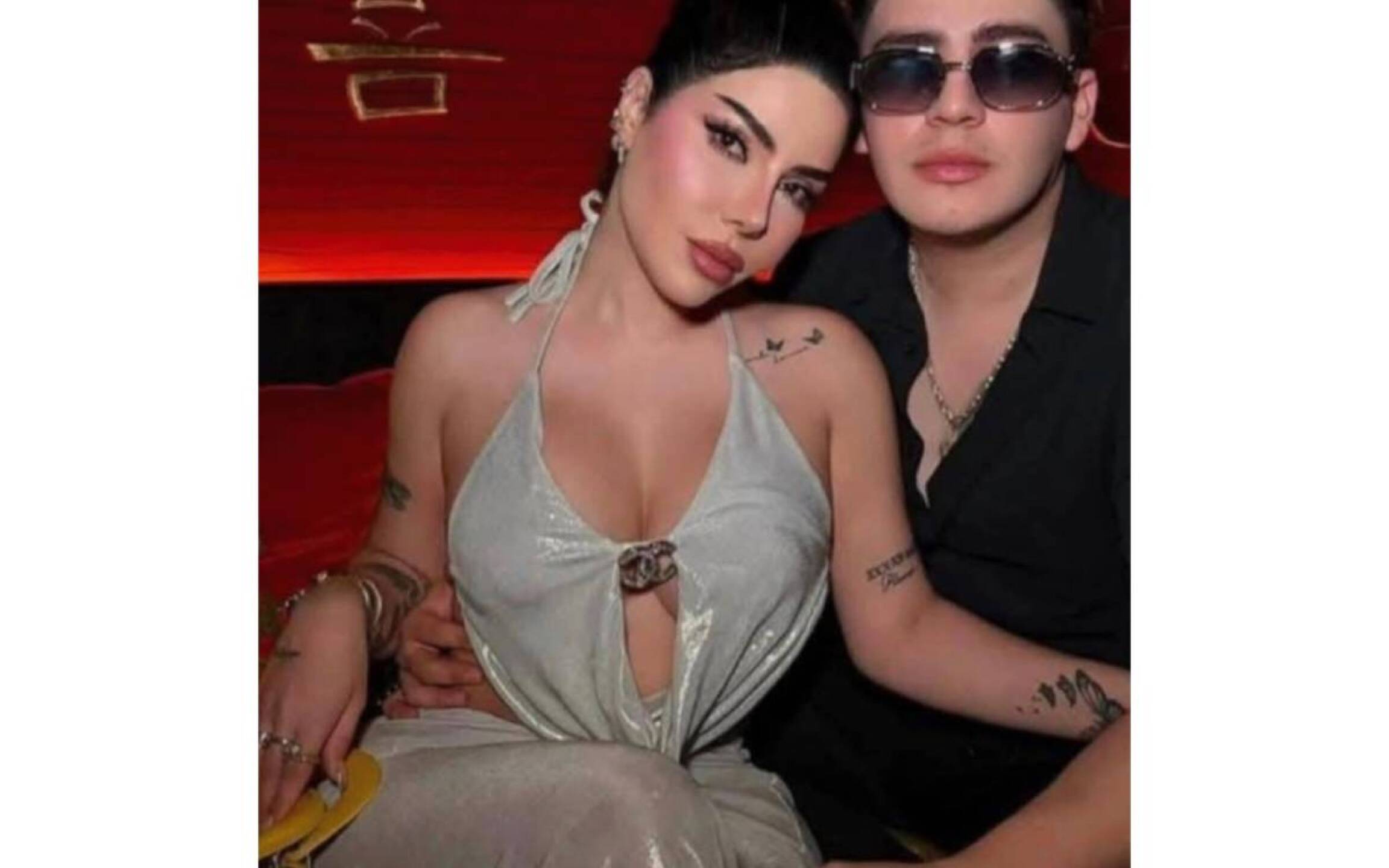Sol León y su novio