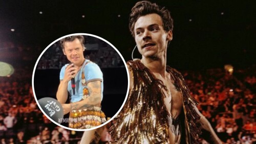 Harry Styles ayuda a fan con su gender reveal de su bebé