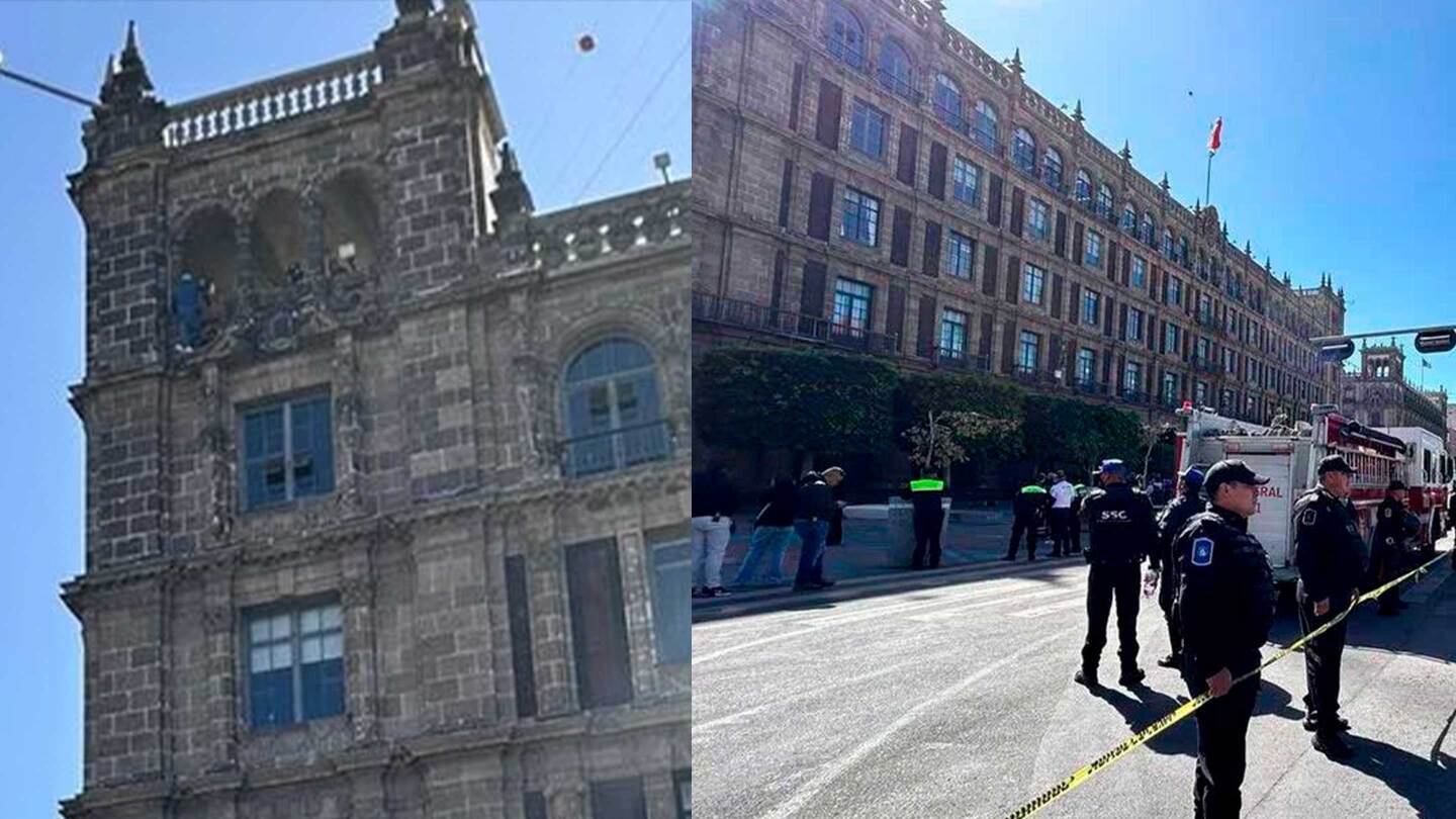 Centro CDMX: Hombre amenaza con saltar del antiguo Palacio del Ayuntamiento