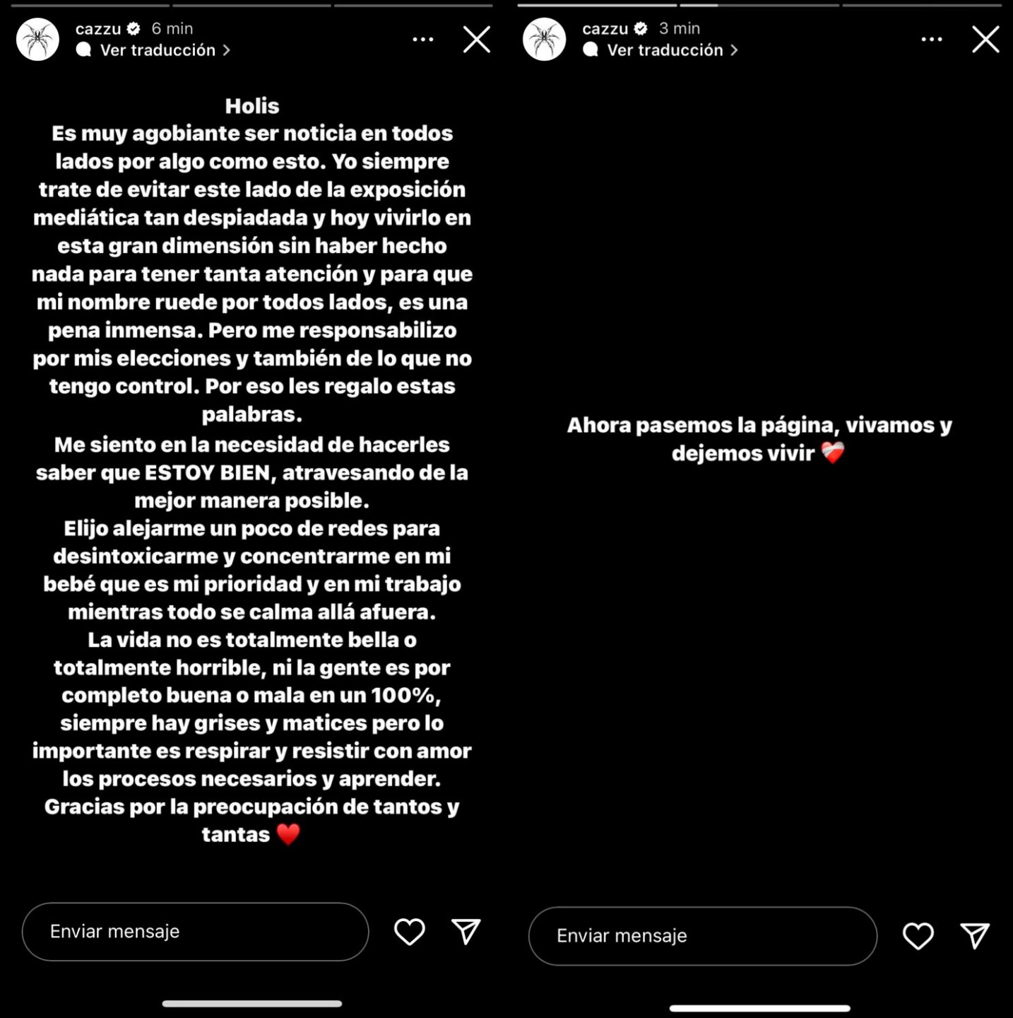 Cazzu lanza comunicado respescto a la nueva relación Nodal