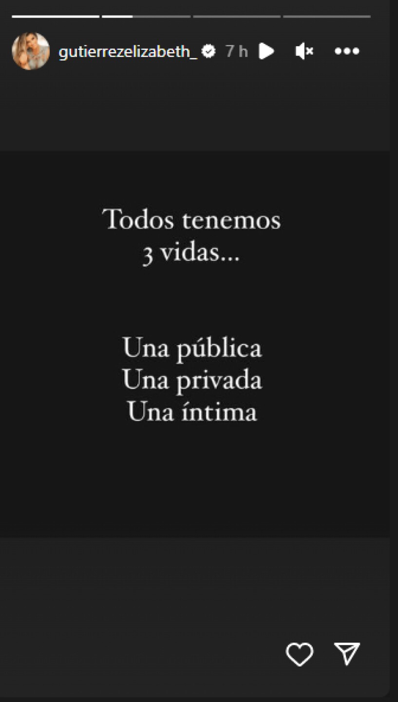 Elizabeth Gutiérrez y su misterioso mensaje