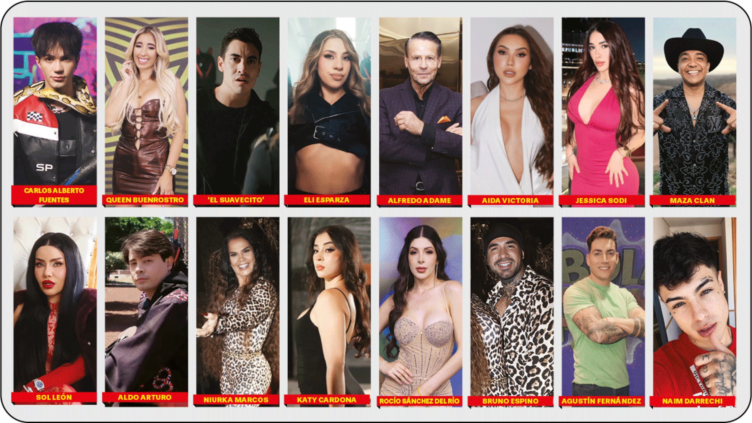 Habitantes de 'La mansión VIP'