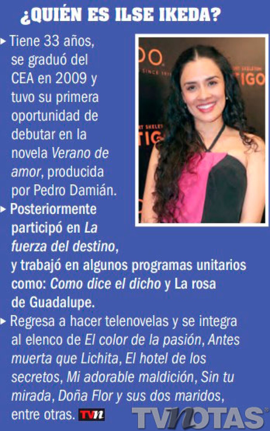 Telenovelas de Ilse Ikeda