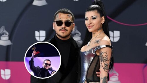 Nodal le dedica románticas palabras a Cazzu en los Latin Grammy