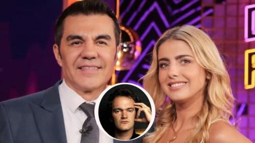 Michelle Renaud y Adrián Uribe cenaron con Quentin Tarantino y este les negó una foto
