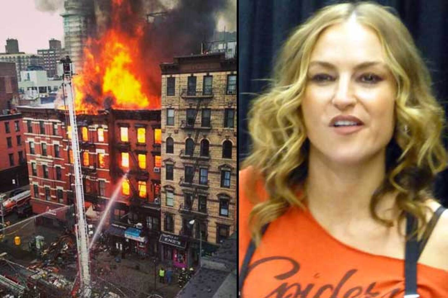 Drea De Matteo tomó fotos del incidente desde enfrente y compartió con tristeza que ahí había vivido.