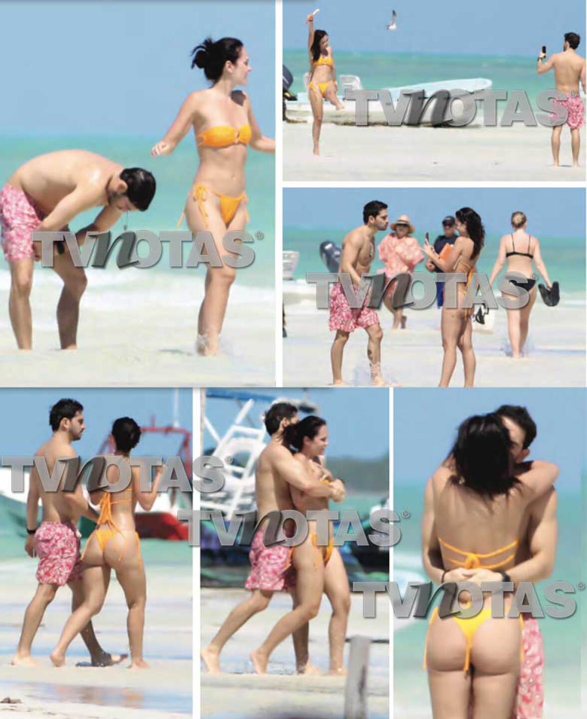 Laura Carmine y su novio se demostraron su amor con risas y besos