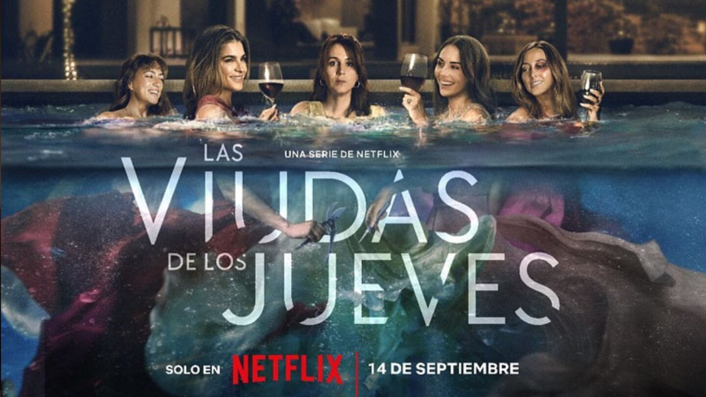 Las viudas de los jueves, poster portada miniserie mexicana de Netflix