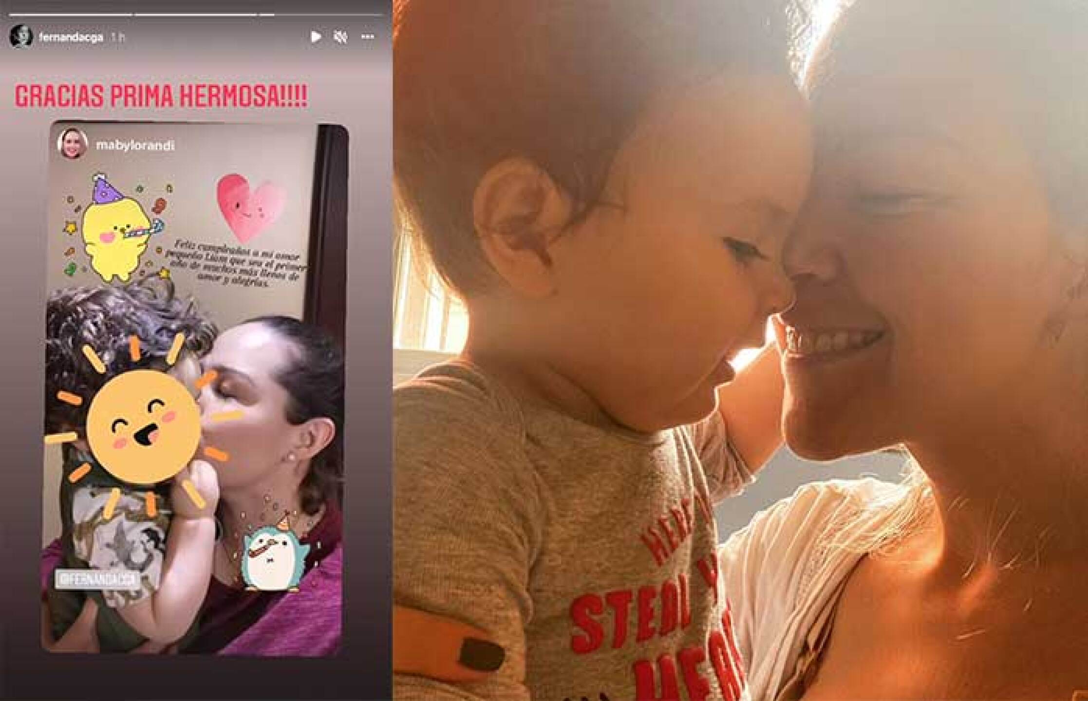 El bebé de Fernanda Castillo tiene un año