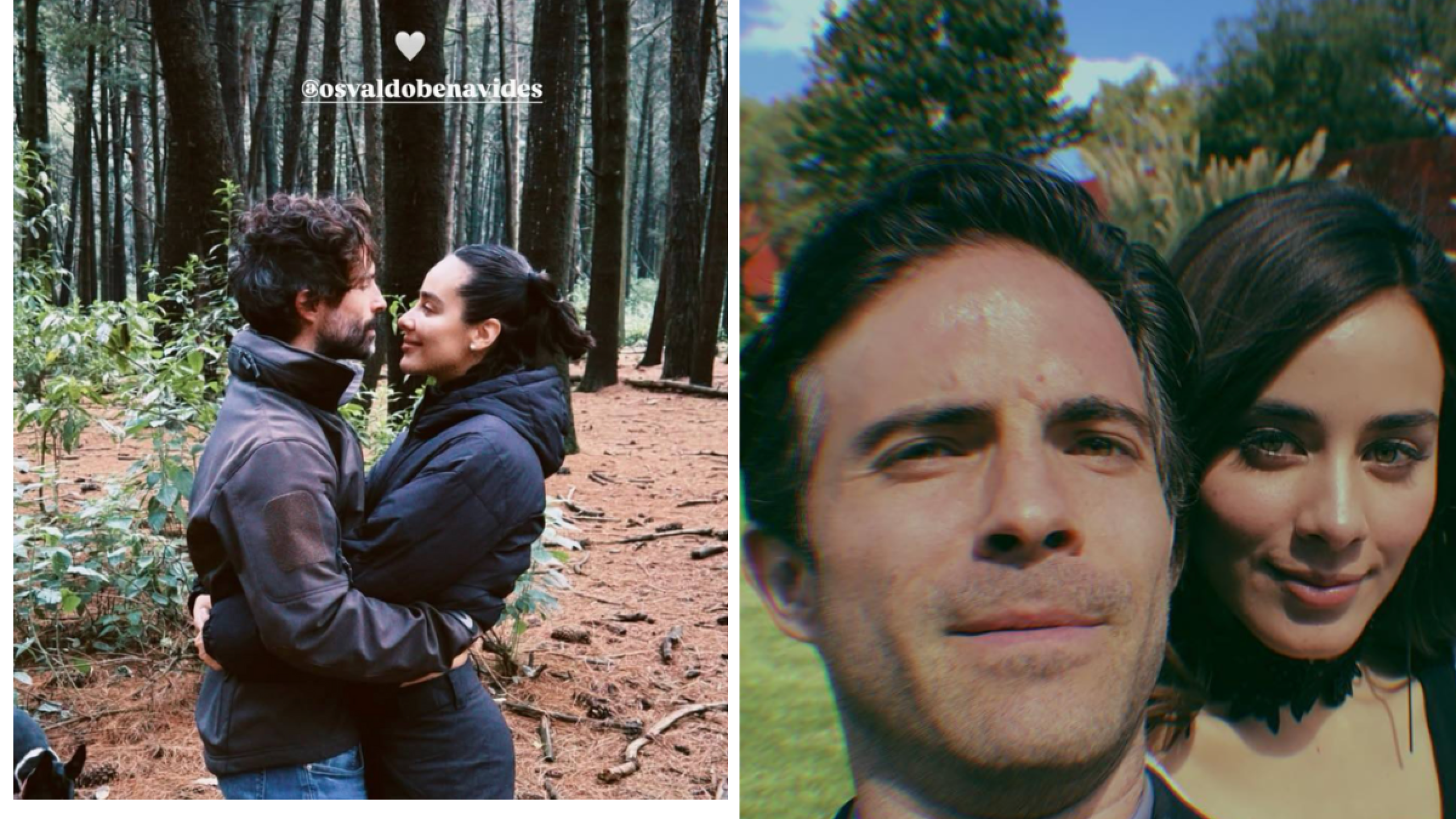 Osvaldo Benavides y Esmeralda Pimentel