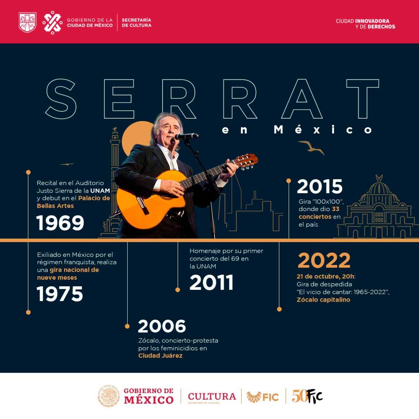 Joan Manuel Serrat cautivafrá a sus fanáticos