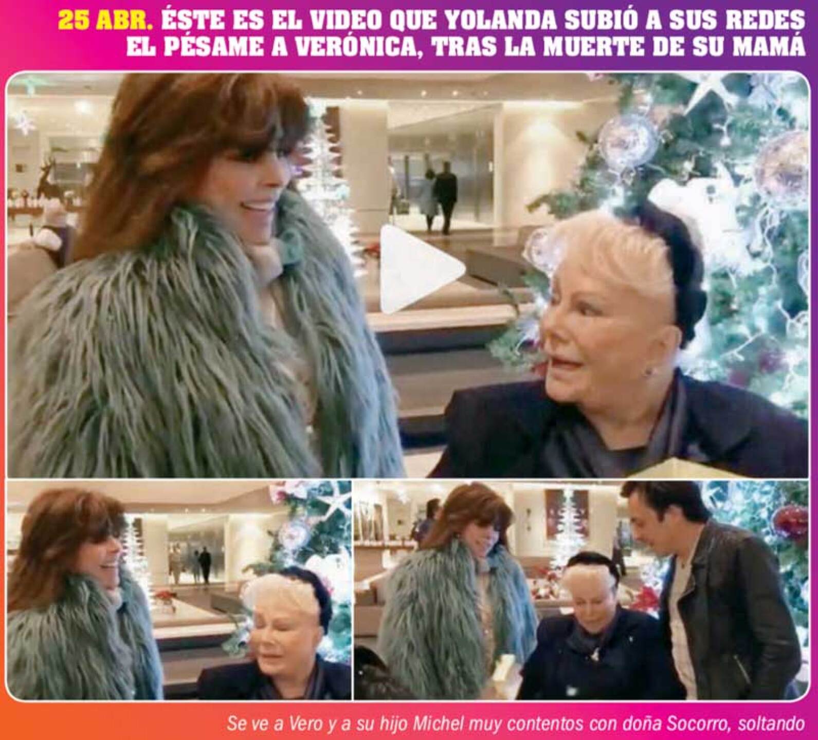 Yolanda le dio el pésame a Verónica