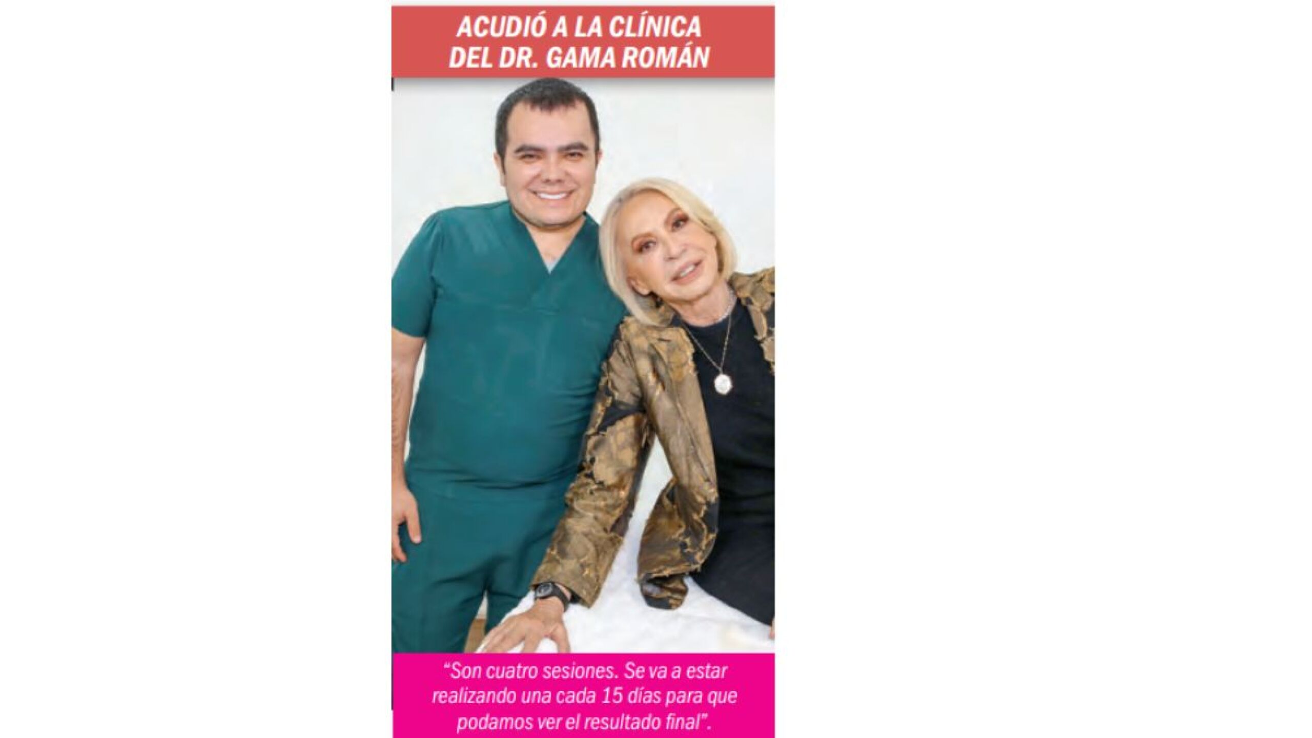 Laura Bozzo se somete a arreglo estético