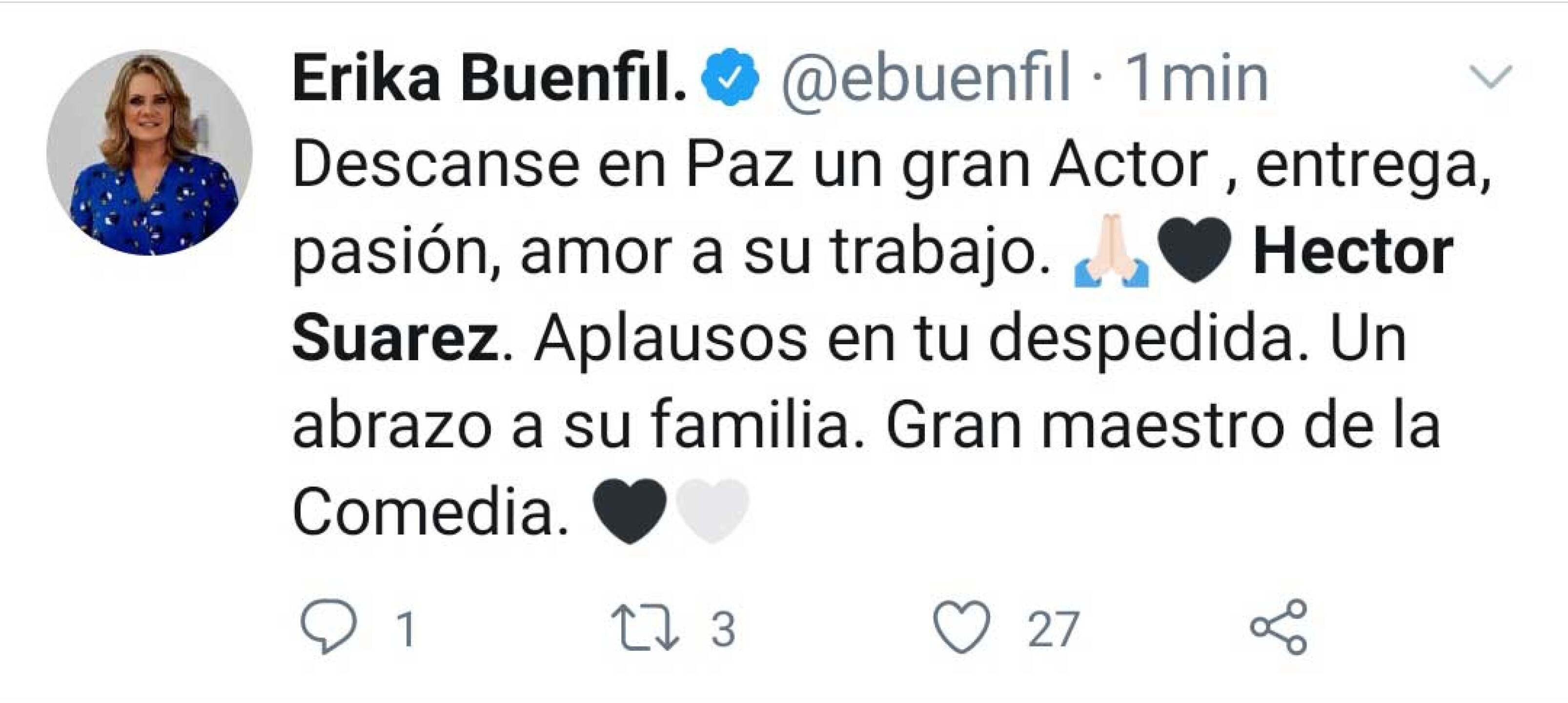 héctor suárez condolencias mensajes