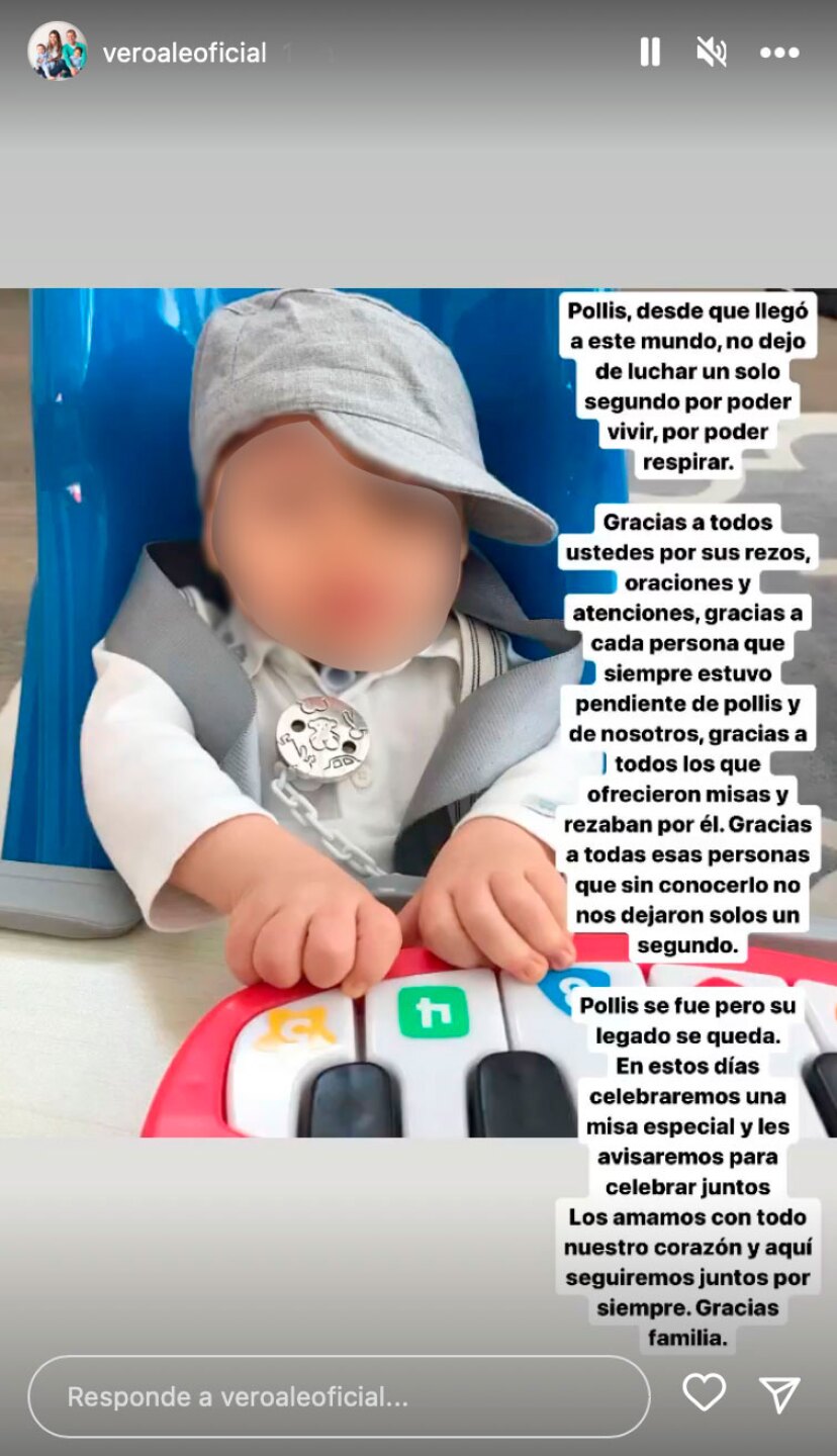 Pequeño hijo de Verónica Alejandra fallece por enfermedad congénita, harán una misa