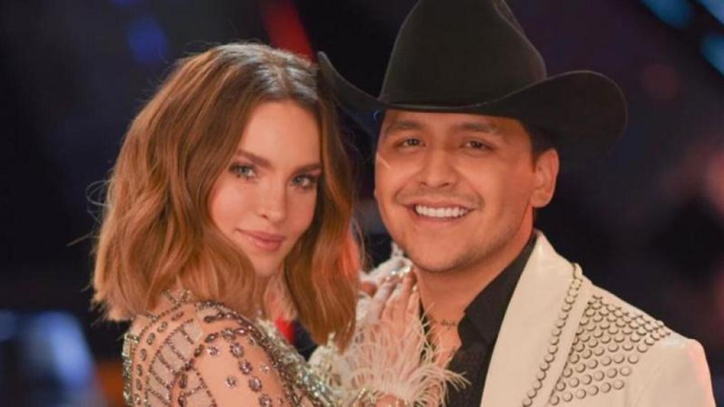 Belinda celebra el precumpleaños de Nodal con íntima sorpresa
