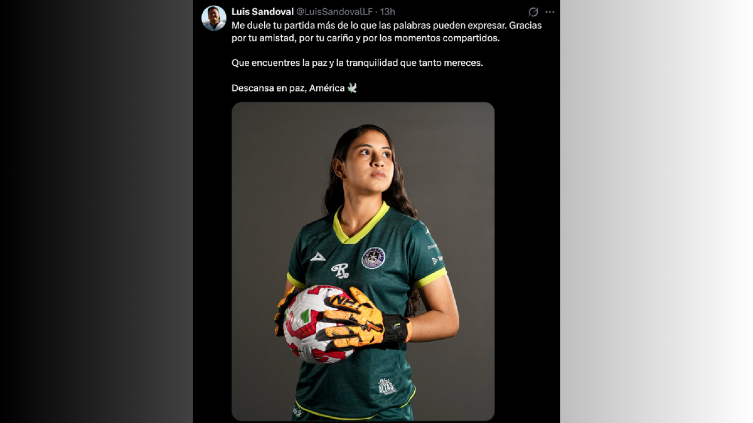Muere América Isabel, jugadora y promesa de la Liga MX Femenil, a los 19 años de edad