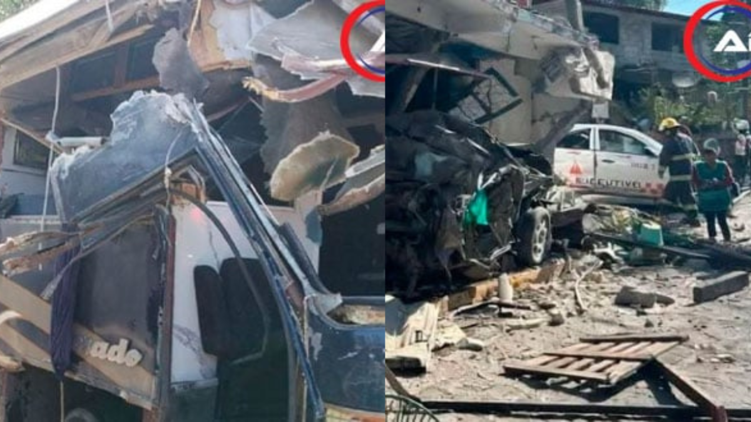 Autobús de Conjunto Primavera se queda sin frenos y sufre fuerte accidente en Valle de Bravo