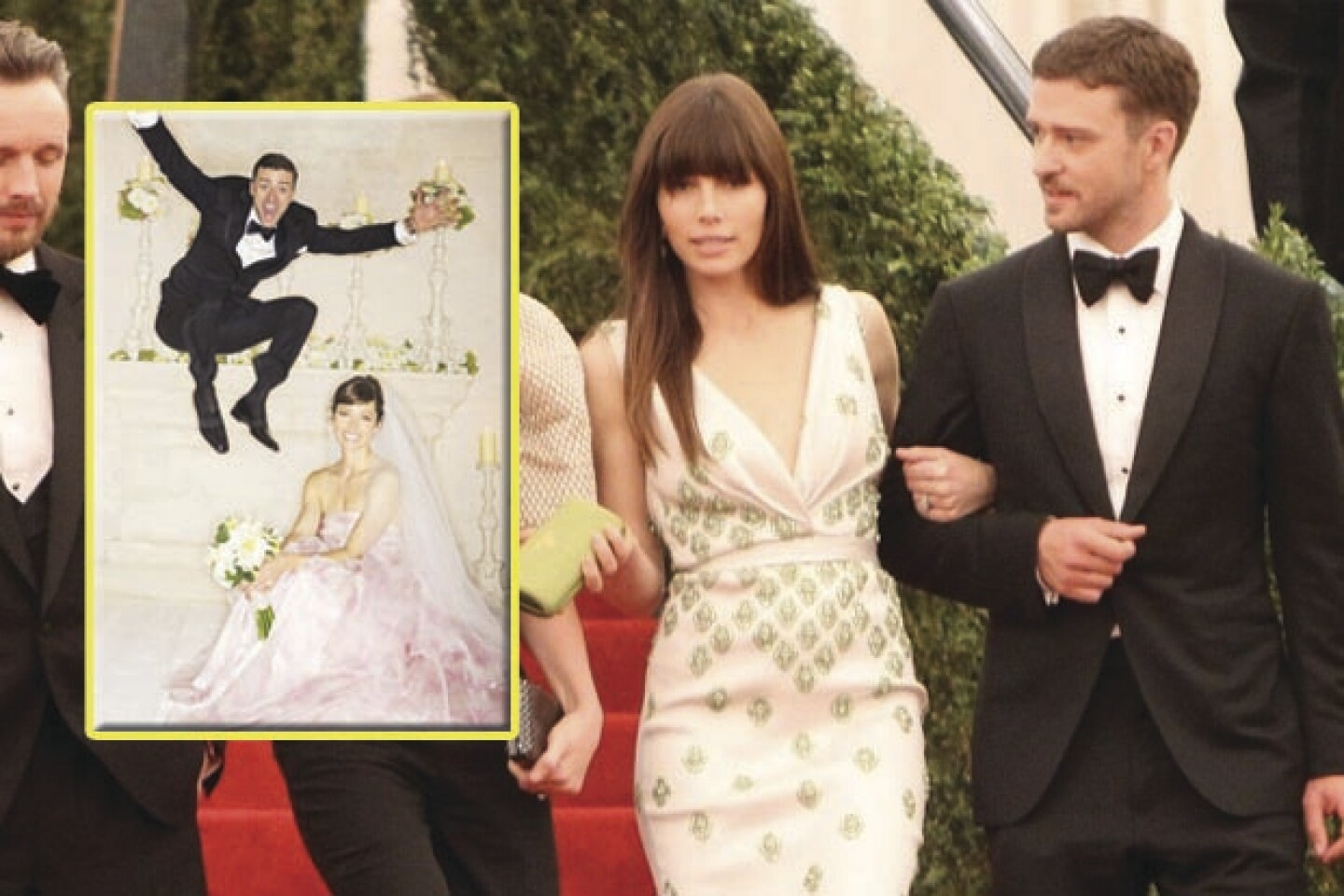 Jessica Biel y Justin Timberlake lucieron felices y espectaculares en su boda.