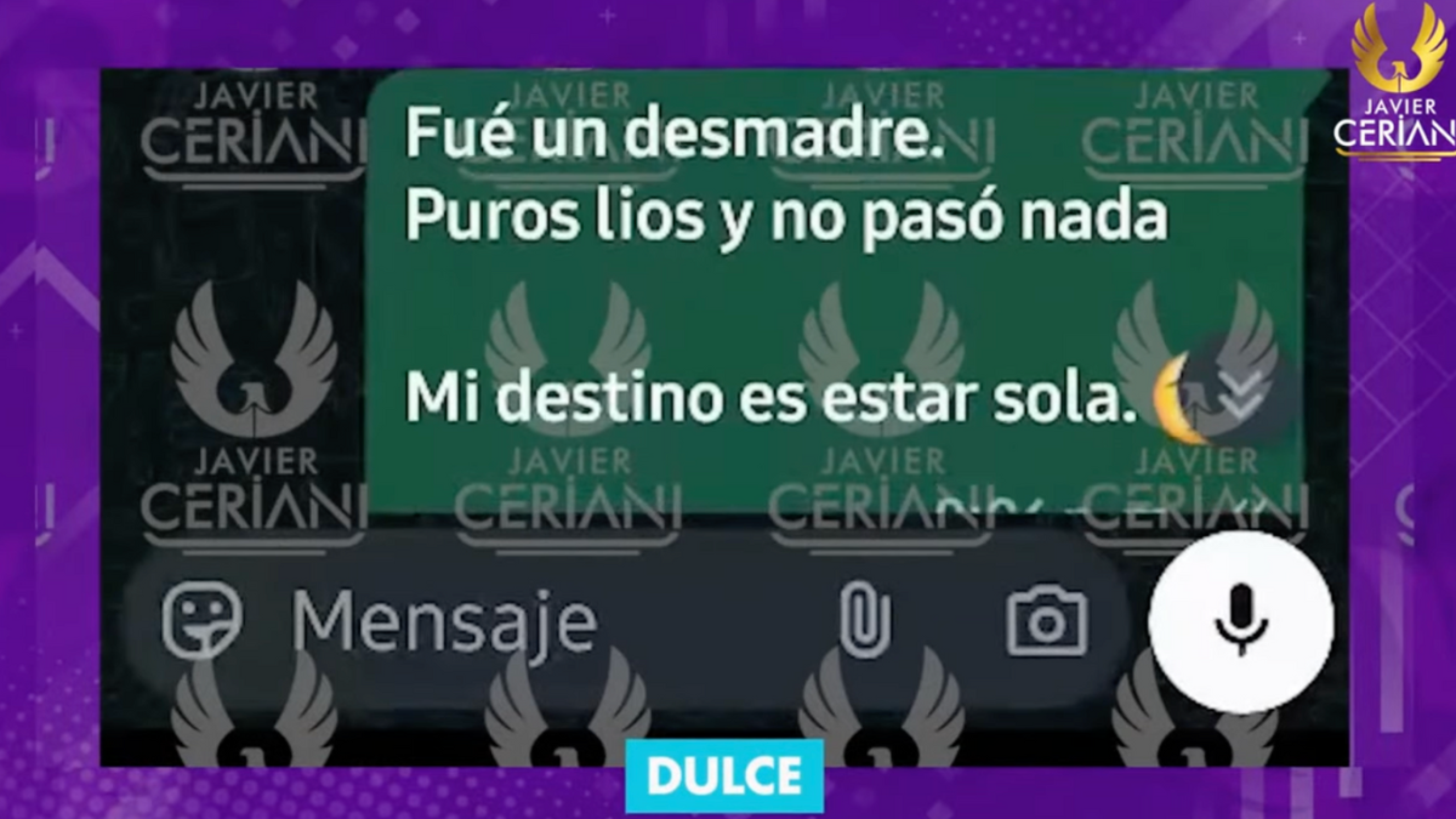 Dulce decepcionada De Francisco Cantú