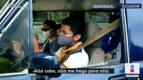 Viajaban con pariente muerto.